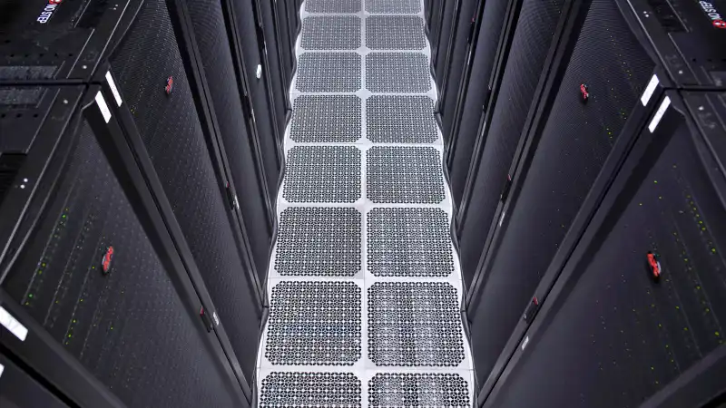 Santa Clara data center cabinet rows